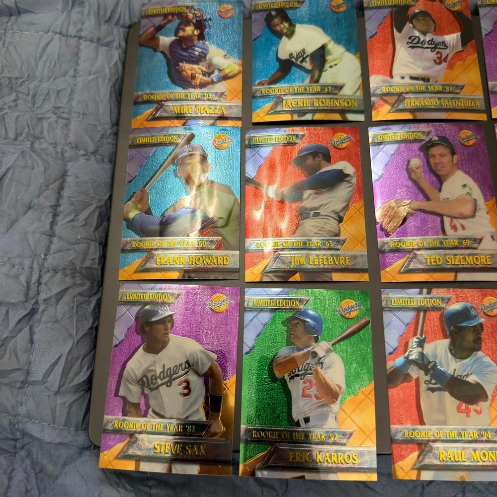 LA Dodgers Ultimate DKK Limited Edition Rookie of the Year Chromium 14 Card Set